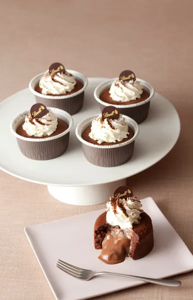 リンツの「フォンダン・オ・ショコラ」(カップスタイル)