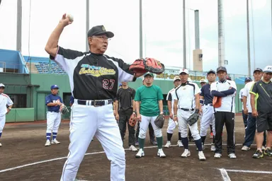 大矢捕手は捕手の技術と心得を指南