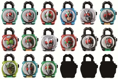 サウンドロックシードシリーズ　カプセルロックシード　昭和ライダー伝説セット