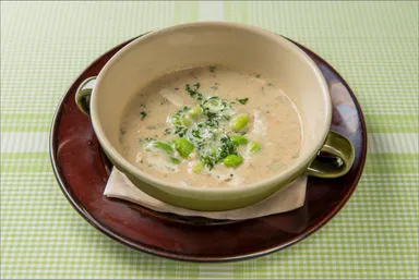 ソイクリームチャウダー 豆乳クリーム添え