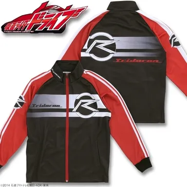 ジャージ　エンブレム柄(ブラック)