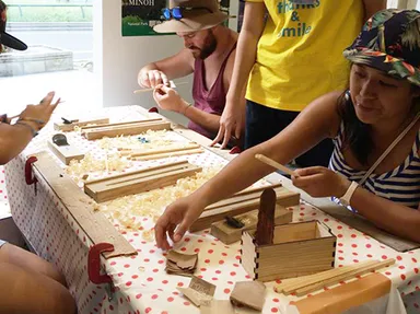 杉のお弁当箱づくりワークショップ