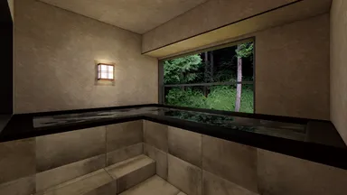 ロイヤルスイート：客室半露天風呂