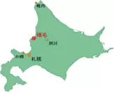 北海道暑寒別岳パイロットファーム地図