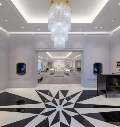 ハリー・ウィンストン銀座店1階エントランス