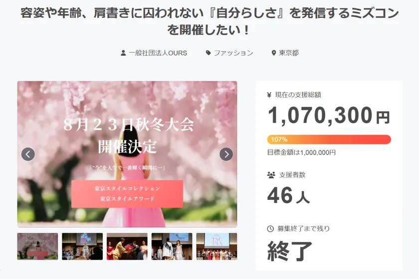 支援総額100万円突破