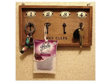 玄関の壁掛けでの使用イメージ