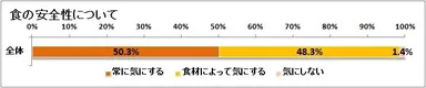 図表3:食の安全性について（n=933）