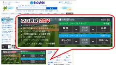 プロ野球2014特集イメージ(パソコン版)
