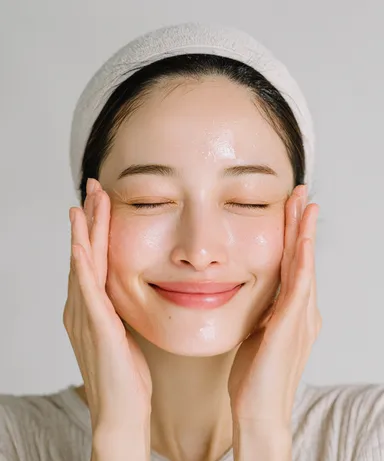 潤い素肌の笑顔