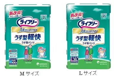 『ライフリー　スルッとはける　うす型軽快パンツ』シリーズ