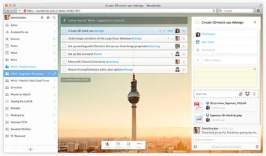 Wunderlist Dropbox - Web