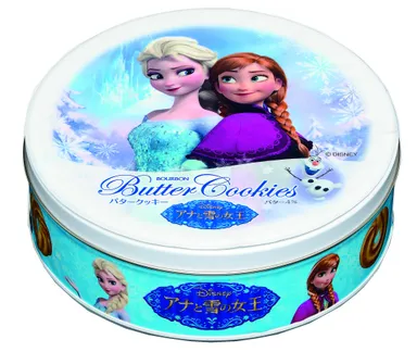バタークッキー缶(アナと雪の女王) (c)DISNEY