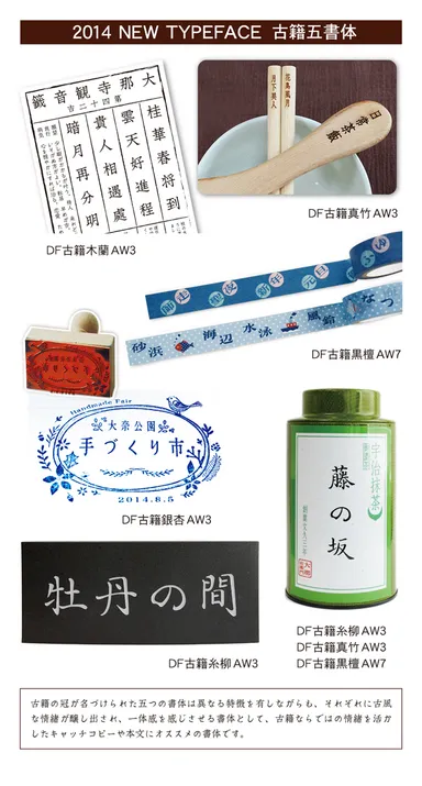 DynaSmart アップグレード2014 古籍五書体 活用例