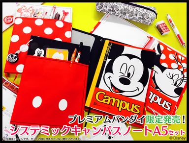 システミック・キャンパスノートA5セットミッキー・ミニー(1)