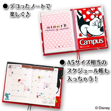 システミック・キャンパスノートA5セットミッキー・ミニー(3)
