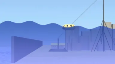 より高い支柱にワイヤ接続