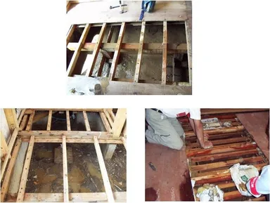 床下浸水をしてしまった住まいの写真