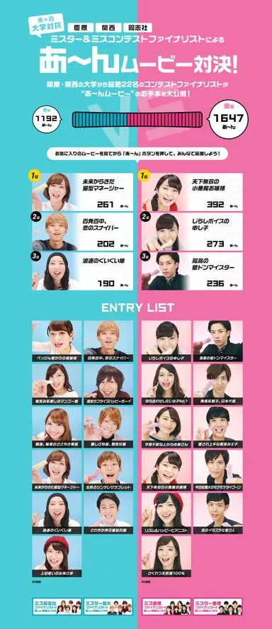 あ～んムービー対決