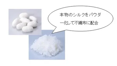 肌に優しいシルクタッチ