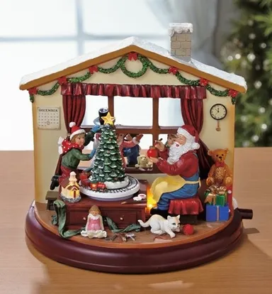 ＬＥＤ付き　クリスマスオルゴール