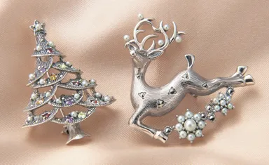 クリスマスモチーフ　ブローチペンダント