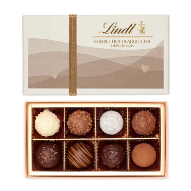 リンツ・オリジナルトリュフ　バレンタイントリュフボックス　8個詰合せ