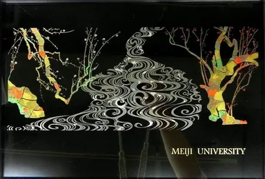 蒔絵技法を用いた漆パネル