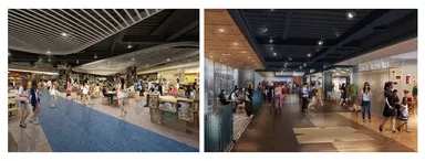 4階フードコートイメージ／7階のレストランフロアイメージ