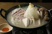 阿波尾鶏の豆乳白湯みぞれ鍋