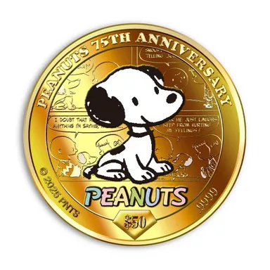 スヌーピー75周年金貨