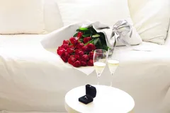 オリジナルの花束でプロポーズ