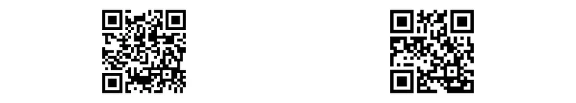 ふくしままっぷ友の会Instagram二次元コード/ふくしままっぷ友の会Webサイト二次元コード