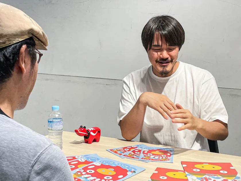 押山清高監督 インタビュー風景