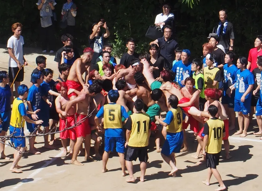 大混戦です(昨年度騎馬戦)