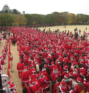 大阪グレートサンタラン風景