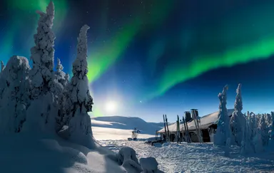 ラップランドのオーロラ(イメージ)