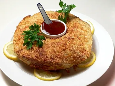 どでかいリングハンバーグかつ