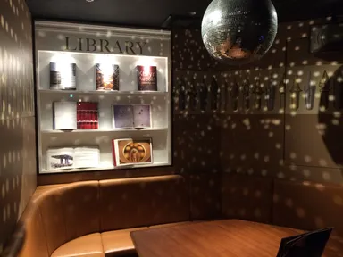 ミラーボールが輝く部屋