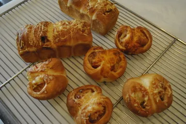 コラボショップと開発中のパンやスイーツ