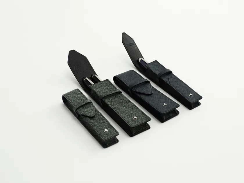 新色ツイードブルー、ツイードカーキのペンポーチ