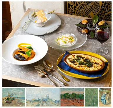 〈ゴッホ展スペシャルコラボメニュー　～ゴッホがつないだ芸術の饗宴～〉