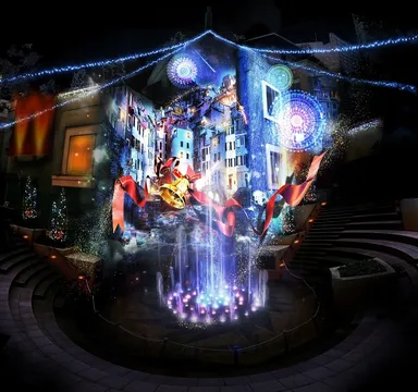 イルミネーション噴水マッピングショー