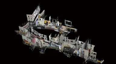 「HS-X1」により取得したカラー点群 2