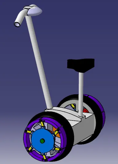 学生によって考案された可動性装置の3Dモデリング図