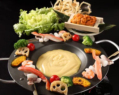 生うにチーズフォンデュ鍋 2