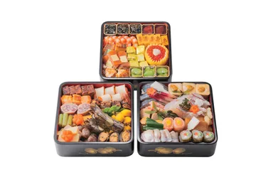 【東京吉兆】輪島塗三段重　※店名の「吉」の字は正しくは「土」に「口」