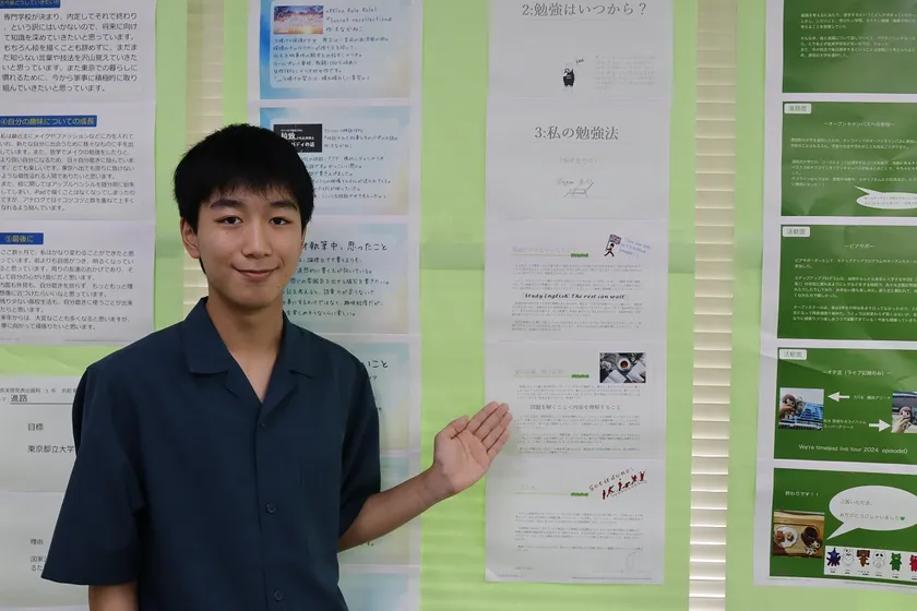 宇都宮キャンパスの発表生徒とその資料(昨年度前期)