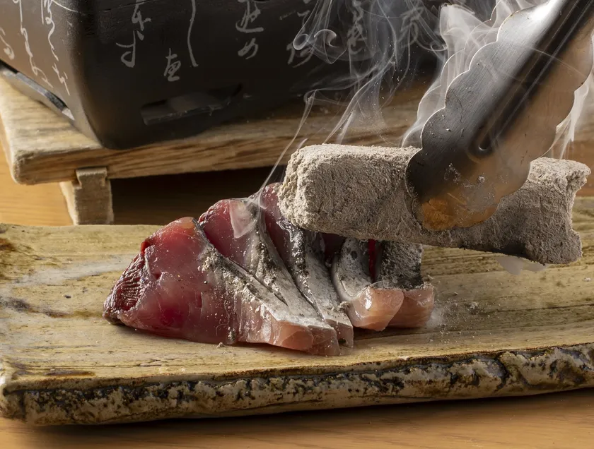 玄界天然鮮魚の直前・炭タタキ