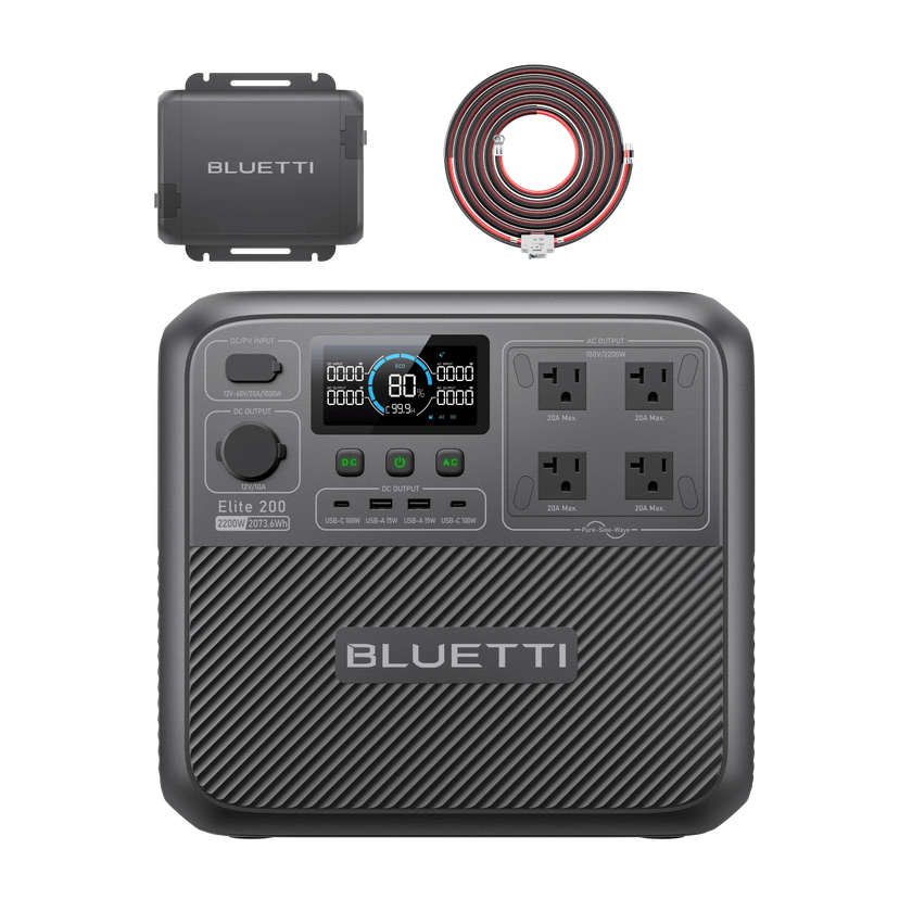 大容量ポータブル電源「Elite 200 V2」＆走行充電器「Charger 1」